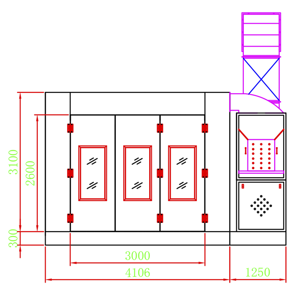 Покрасочная камера WDK-210ER