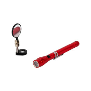 Фонарь на гибкой рукоятке с зеркалом WDK-65453 (RED)
