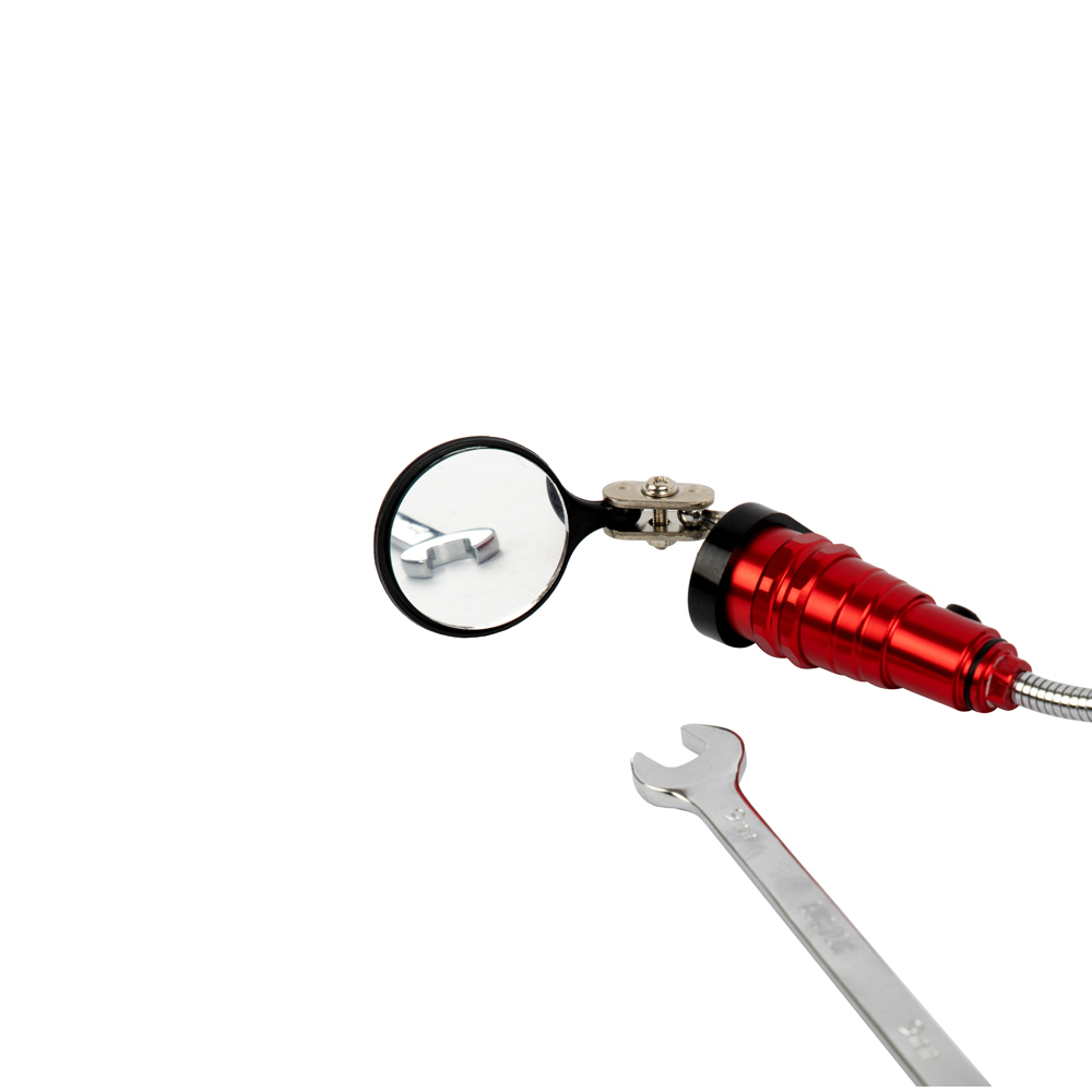 Фонарь на гибкой рукоятке с зеркалом WDK-65453 (RED)